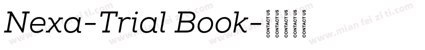 Nexa-Trial Book字体转换